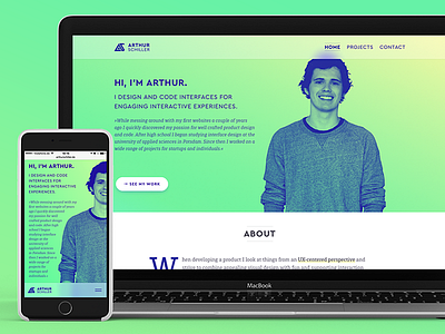 Portfolio - Arthur Schiller design development html ios mobile portfolio swift ui ux web website work