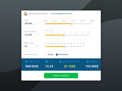 #Daily UI #004 - Calculator 004 calculator dailyui mortgage calculator