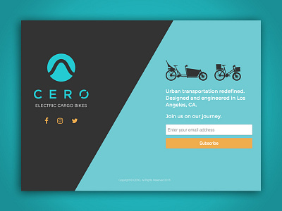 Cero Bikes Teaser css sketch