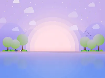 A Peaceful Moment bible grass green pastures illustration jesus lake landscape peace still water verse vod