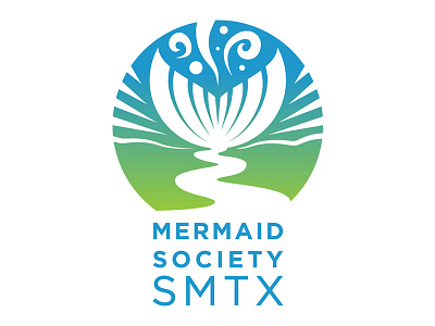 Mermaid Society SMTX arts culture eco environment fish tail logo mermaid smtx