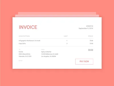Invoice dailyui invoice payment ui
