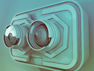 Alien Glass Eye 3d 4d c4d design modeling