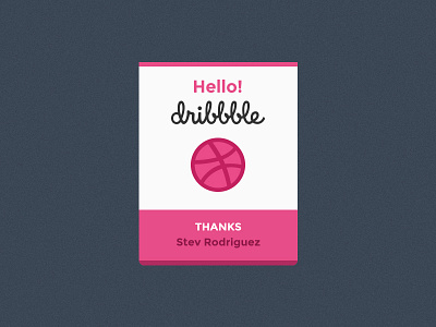 Hello Dribbble! branding debut designer dribbble freelance graphic logo