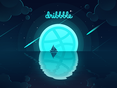 Hello，Dribbble! illustrator photoshop ui ux