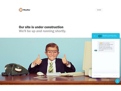 Under Construction coming soon funny intercom maystar ui under construction ux web design website