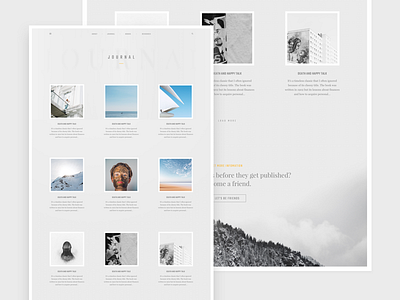 Journal blog clean design interface journal minimalism news personal ui ux vietnam