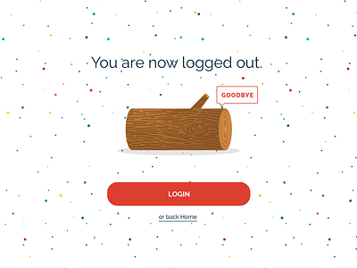 Logged Out illustration log log out login ui