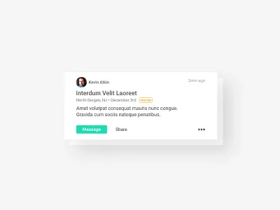 Activity Feed Card card design feed ui user interface