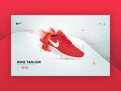 Nike Tanjun design leonardophoenix new nike shot tanjun ui ux web