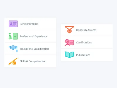 ...A Few More Icons certification education experience honor profile publication skill
