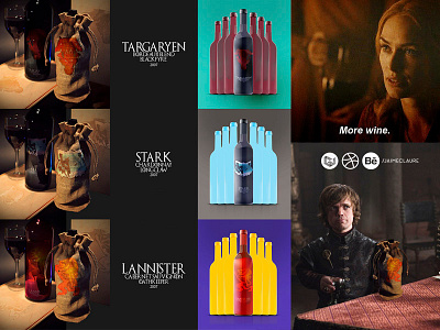 Wines of Westeros \ product design by Jaime Claure brand design diseño fantasy games of thrones lannister stark style targaryen westerns wine wines of westerns