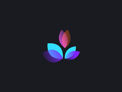 ∆ My Little Flower ∆ color fun gradient icon illustration logo logomark logomarks logos shape symbol vector