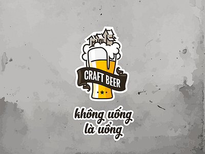 Craft Beer Logo beer logo outline retro