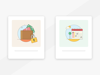 Pictograms calendar experimental icon illustration minimal money nature ui wallet