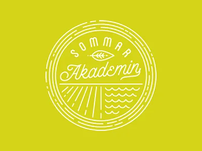 Summer Camp Branding badge lettering logo logotype typography