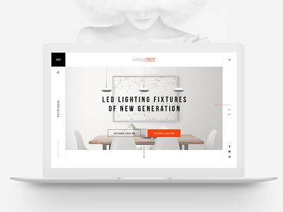 InteliteDECO interior interior design site ui.minimalism ux web white white site