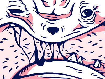 Dog Bite animal bad puppy bite colors dog face illustration teeth