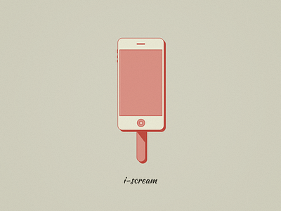 i-scream android flat icon ios lol mobile pepper phone scream smartphone vector vintage