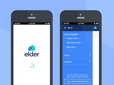Pro Portal v1 app brand carers design elderly experience home care pro ui ux