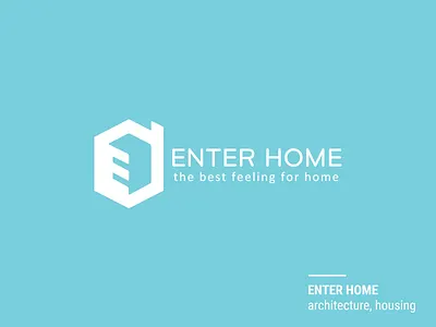 Enter Home architecture blue enter enter home home logo