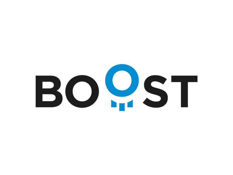 Boost animation boost branding kinetic logo logotype mograph motion typography wordpark