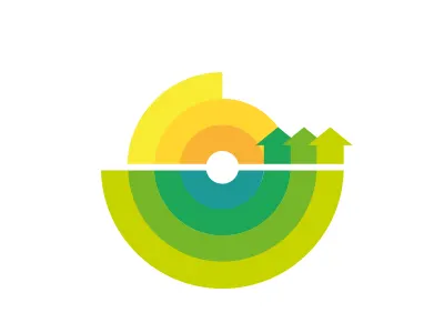 Target town arrow landscape logo picto target town