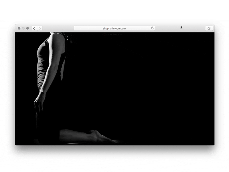 Halfmoon ecommerce minimal yoga