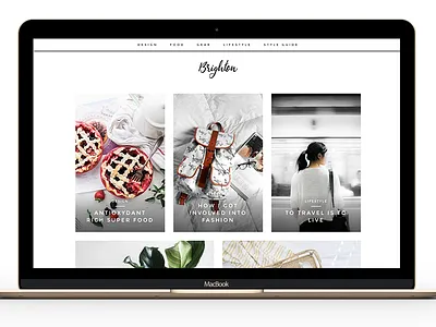 Brighton WordPress Theme creative etsy fashion magazine minimal template theme wordpress