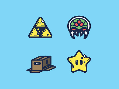 Power Up! lapel mario metal gear metroid nintendo pin power up snake star triforce video game zelda