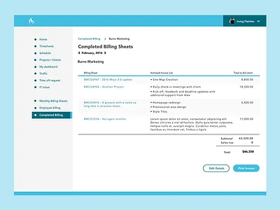 Invoice timesheet approval agency app billing
