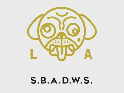 Diggity Dog Business Card card design illustration la type