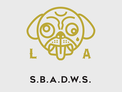 Diggity Dog Business Card card design illustration la type