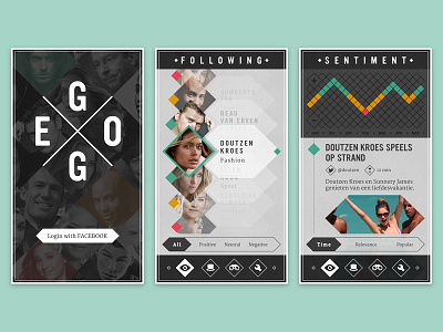 Celebrity News App app ui ux visuals