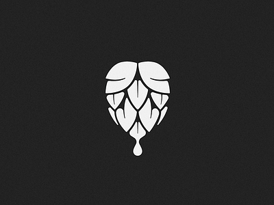 Drippin' hops beer hops logo mark plant