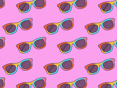 Glasses Pattern app icon design doodle glasses icon illustration pattern poster ray ban summer sunglasses sweet