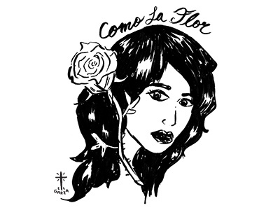 Como La Flor chicana chicano comolaflor mexican rose selena tacos tejano texas woman