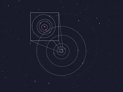 Inner & Outer Solar System illustration science simple space vector