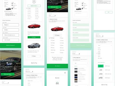 Mobile Mercedes Configurator