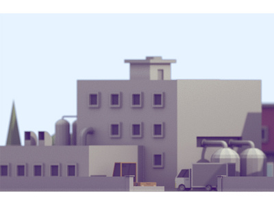 WIP | Detail Shot 3d blender building city game isometric low low poly model poly