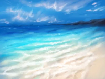 SpeePaint ocean blue color nature ocean paint speed