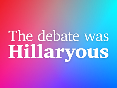 Hillaryous blue charter clinton debate democrats elections hillary politics red republicans trump typography