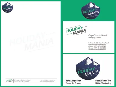 Brand design card done final happy holiday letterhead logo mania me photoshop visiting work