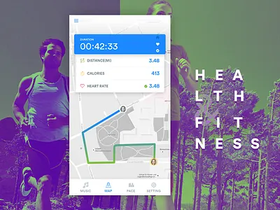 Fitness App austria colors fitness health jogging linz running sport walking