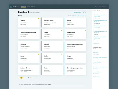 Dashboard view browser cases dashboard ui usability ux