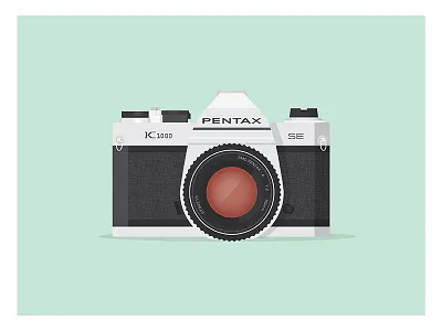 Pentax camera film illustration pentax