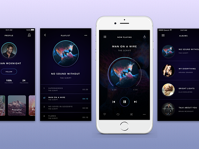 001 Exploration on Music App exploration interface ios mobileapp music player musicapp ui