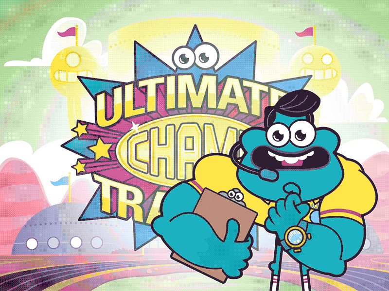 Ultimate Intro 2d animated animation cartoon character coach fbf hand drawn illustration logo motion tween