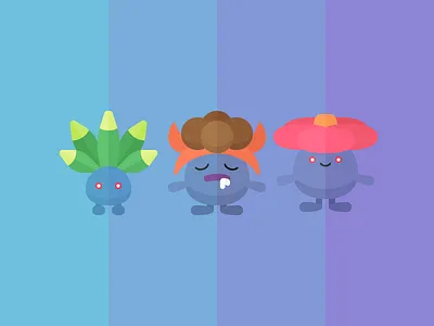 Oddish character game gloom icon iconography oddish plant pokémon vileplume