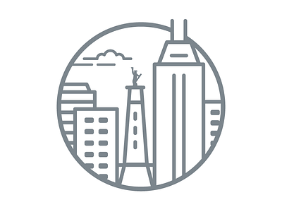 Team Indy Logo badge brand buildings identity illustration indianapolis indy line icons logo monument circle salesforce skyline